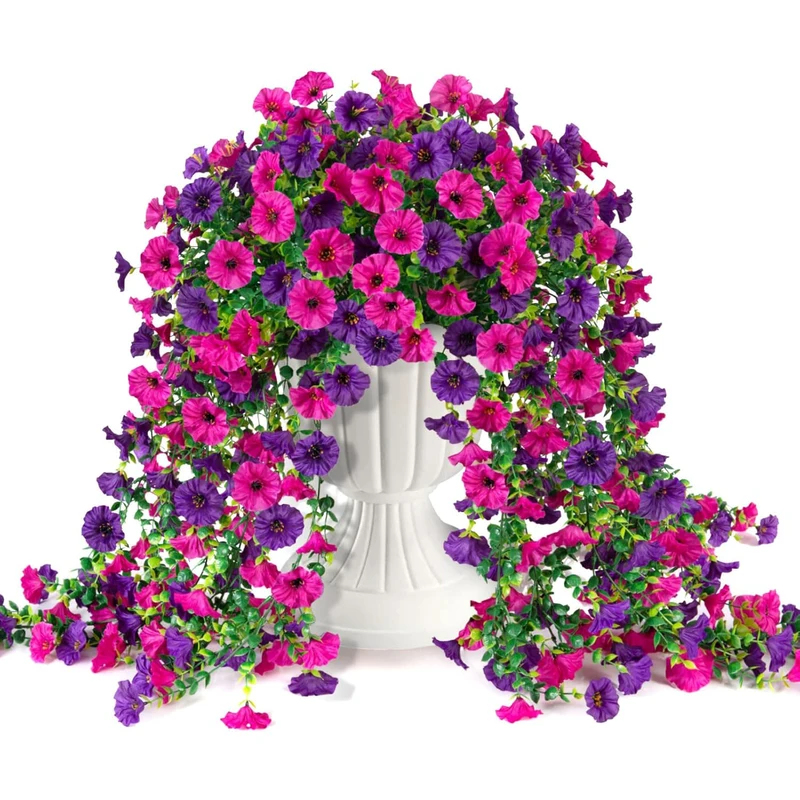 Outdoor Furniture Sale - 1/2 Pcs Artificial Morning Glory Vine