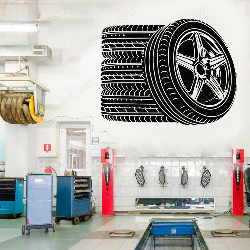 Outdoor Furniture Glides - Tyres Wall Stickers Race Car Wheel