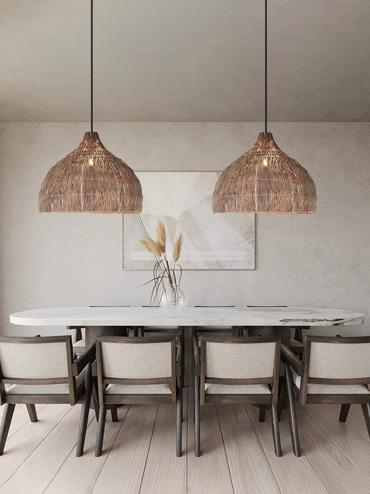 Simple Creative Rattan Pendant - Outdoor Furniture Sale 评论和价格