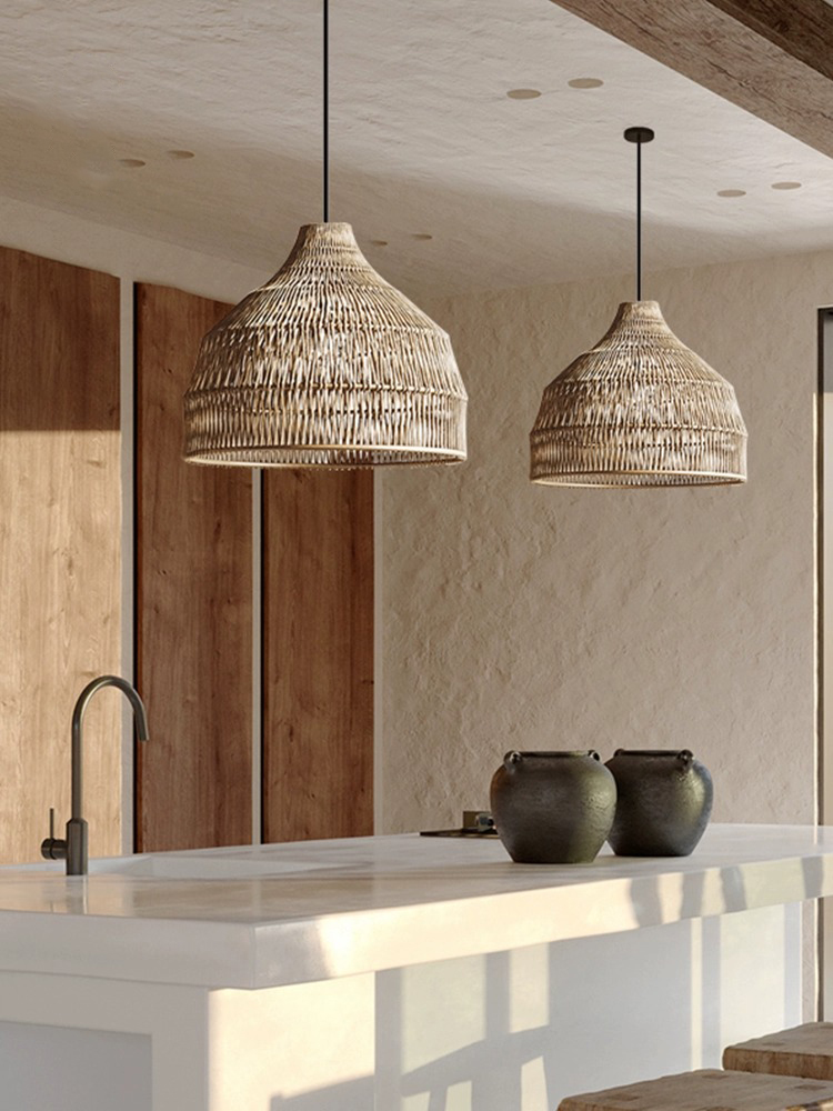 Simple Creative Rattan Pendant - Outdoor Furniture Sale 评论和价格