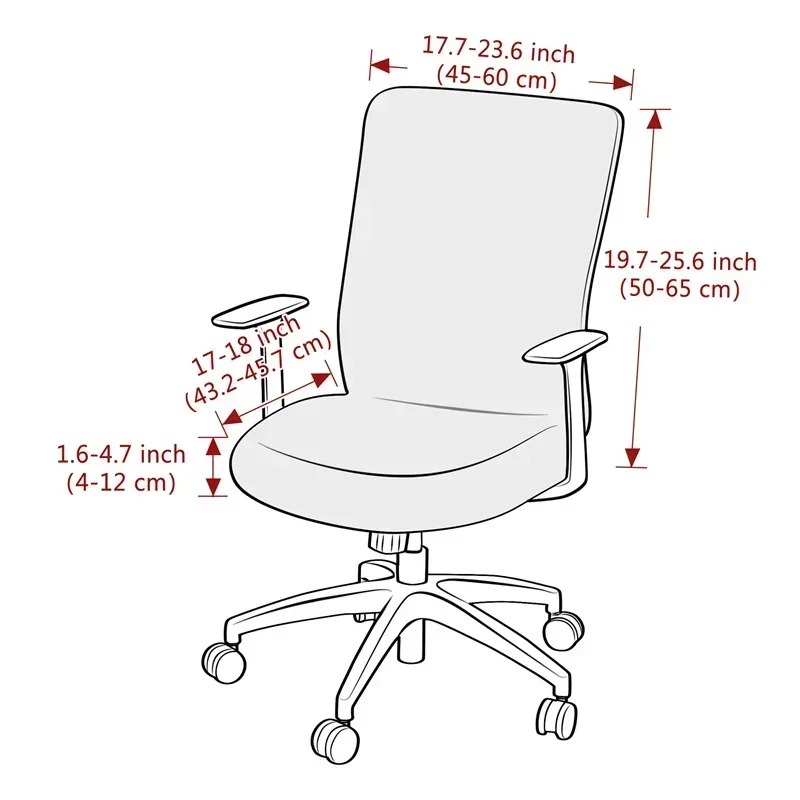 1PC Solid Color Office Chair C - Outdoor Furniture Cover Xl 评论和价格