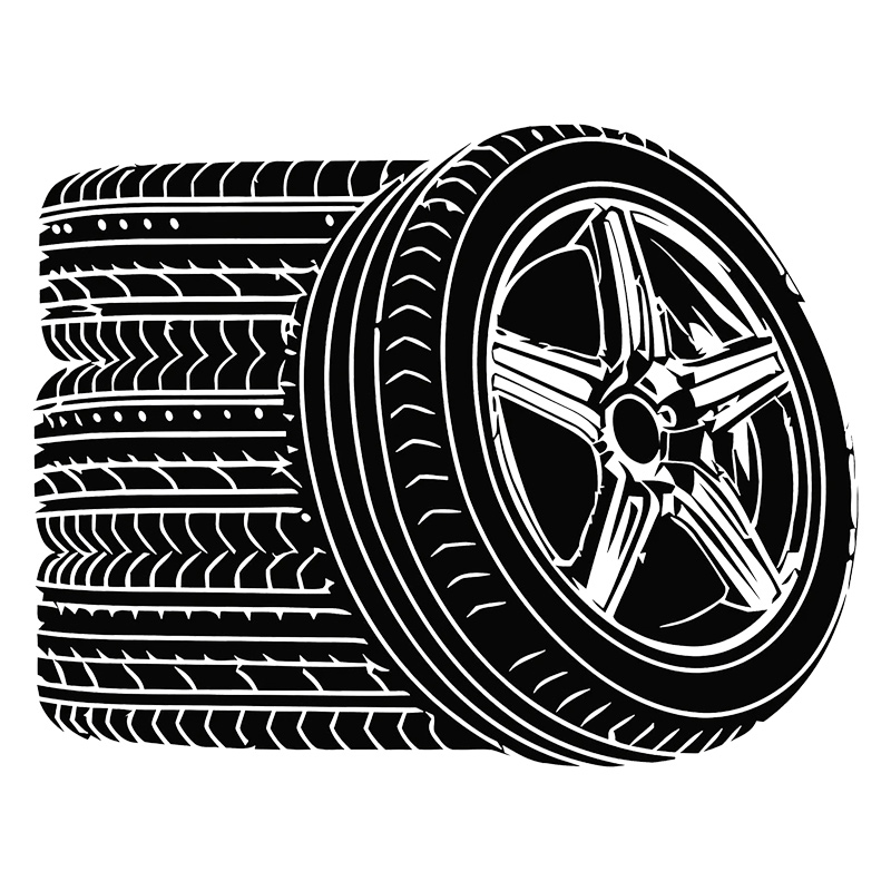 Tyres Wall Stickers Race Car W - Outdoor Furniture Glides 评论和价格