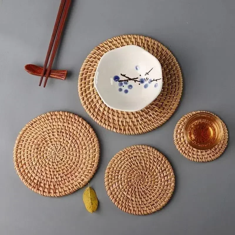 Handmade Round Rattan Coasters - Outdoor Furniture Sale 评论和价格
