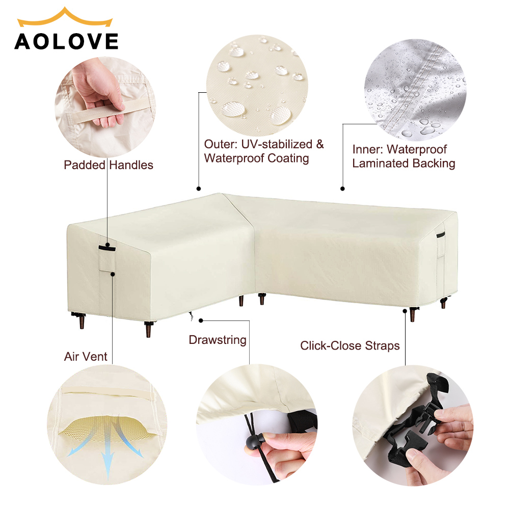 Beige Outdoor L Shape Corner S - Outdoor Furniture Cover Xl 评论和价格