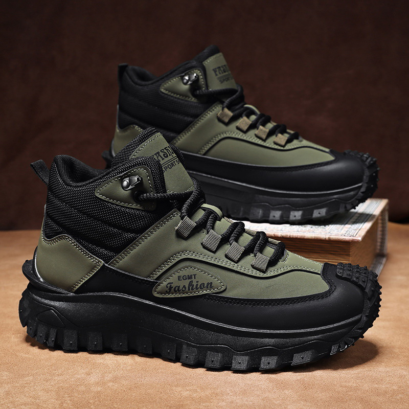 Men'S Black And White Mid Top  - Outdoor Rug Waterproof 评论和价格