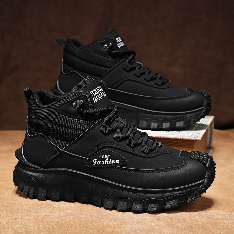 Men'S Black And White Mid Top  - Outdoor Rug Waterproof 评论和价格