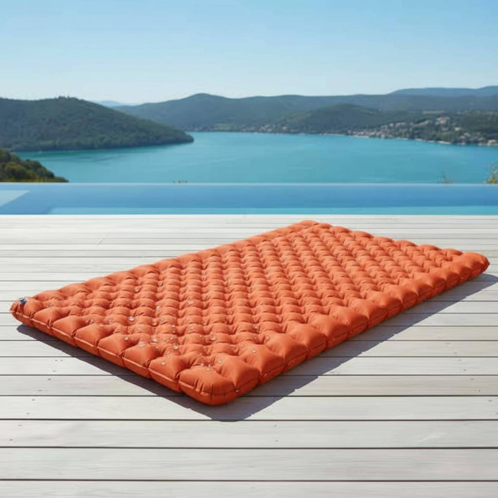 Inflatable Camping Mat Nylon T - Outdoor Rug Waterproof 评论和价格