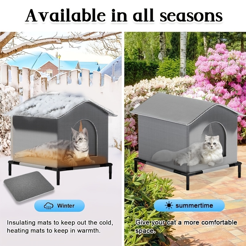 Stray Cat Houses with Mat Wate - Outdoor Rug Waterproof 评论和价格
