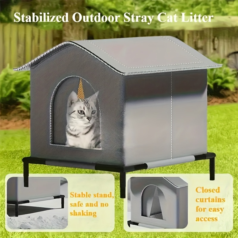 Stray Cat Houses with Mat Wate - Outdoor Rug Waterproof 评论和价格