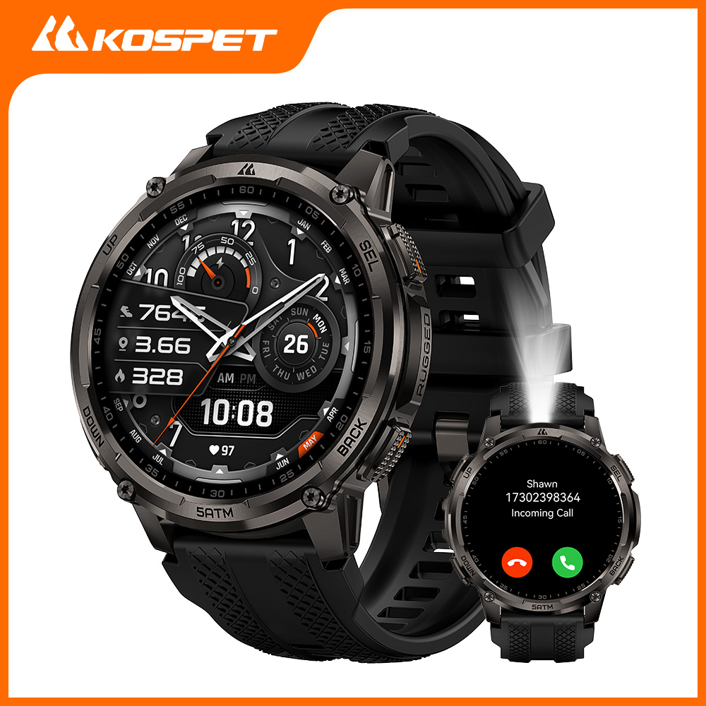 KOSPET TANK T4C Smartwatch Men - Outdoor Rug Waterproof 评论和价格