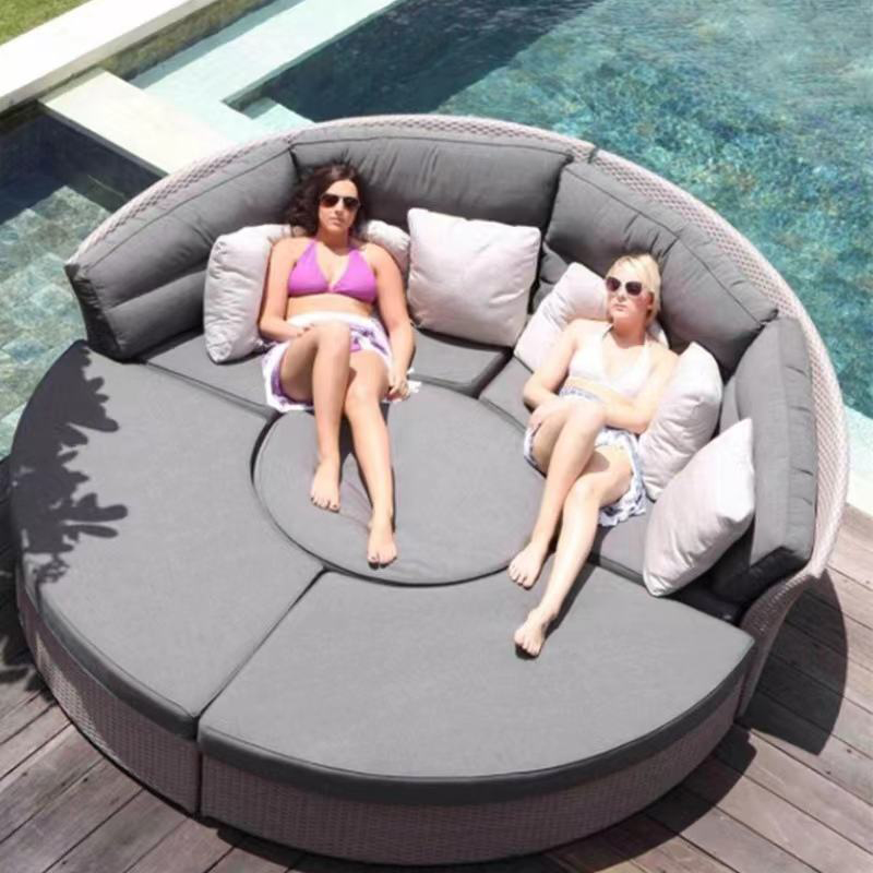 Outdoor Rattan Round Daybed So - Outdoor Daybed Sofa 评论和价格