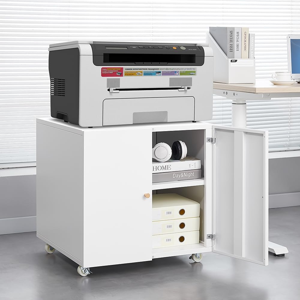 Metal Printer Stand with File  - Outdoor Furniture Glides 评论和价格