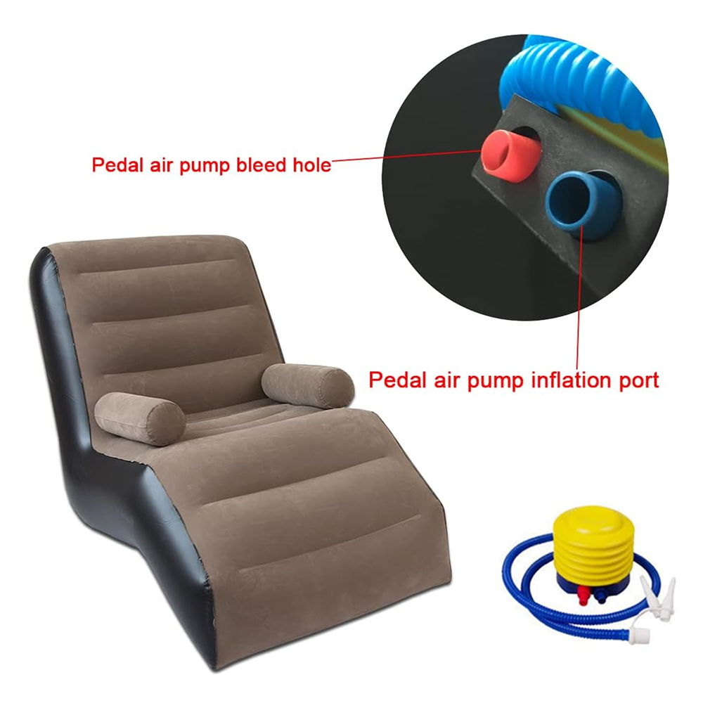 Folding Lazy Sofa,Inflatable L - Outdoor Daybed Sofa 评论和价格