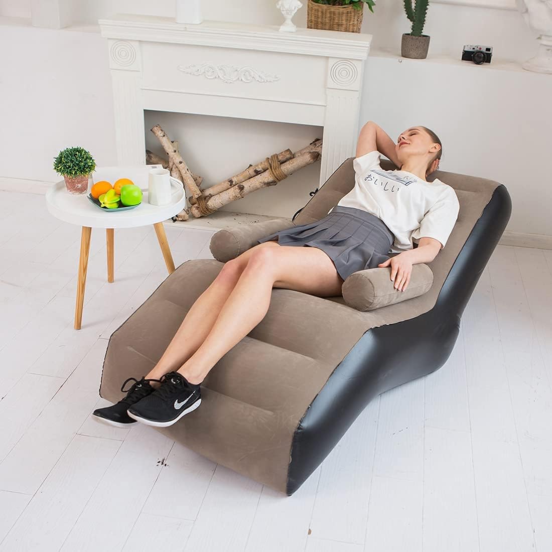 Folding Lazy Sofa,Inflatable L - Outdoor Daybed Sofa 评论和价格