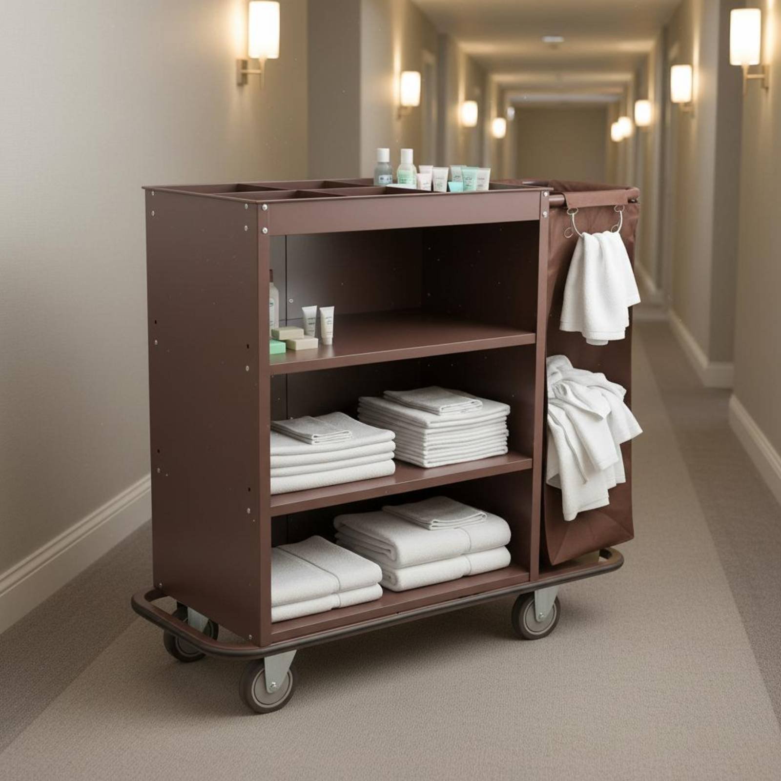 Hotel Linen Cart Multi-Functio - Outdoor Furniture Glides 评论和价格
