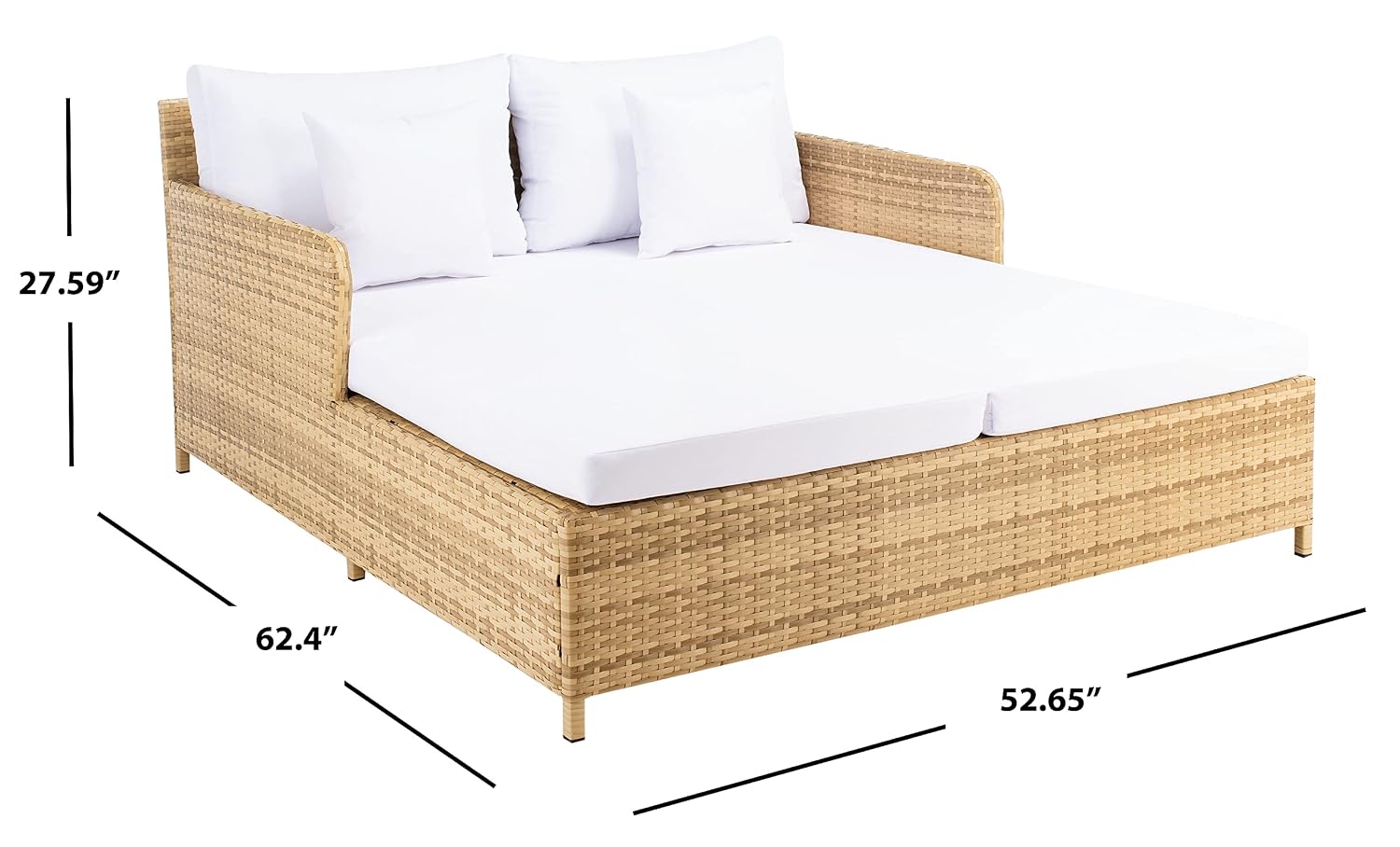 Outdoor Cadeo Daybed  Natural  - Outdoor Daybed Sofa 评论和价格